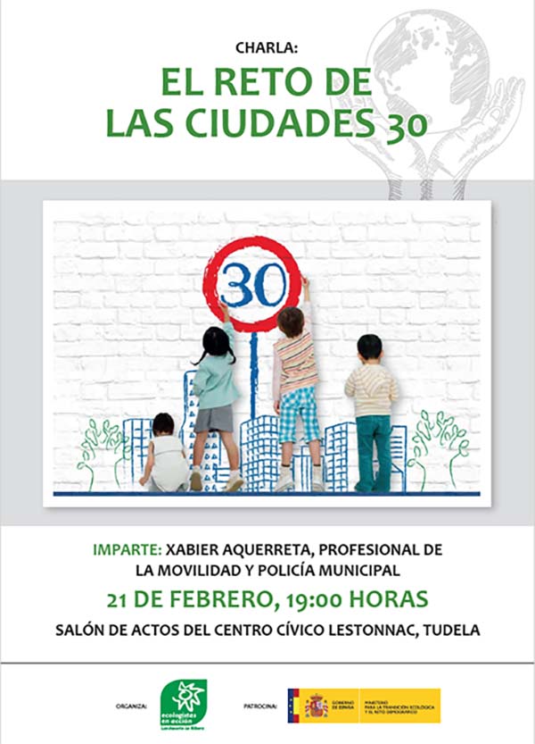 Cartel El reto de las ciudades 30