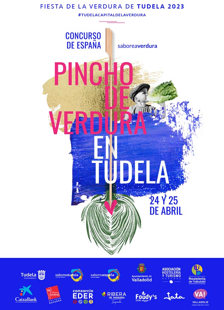 Cartel I Concurso de España de Pincho de Verdura de Tudela