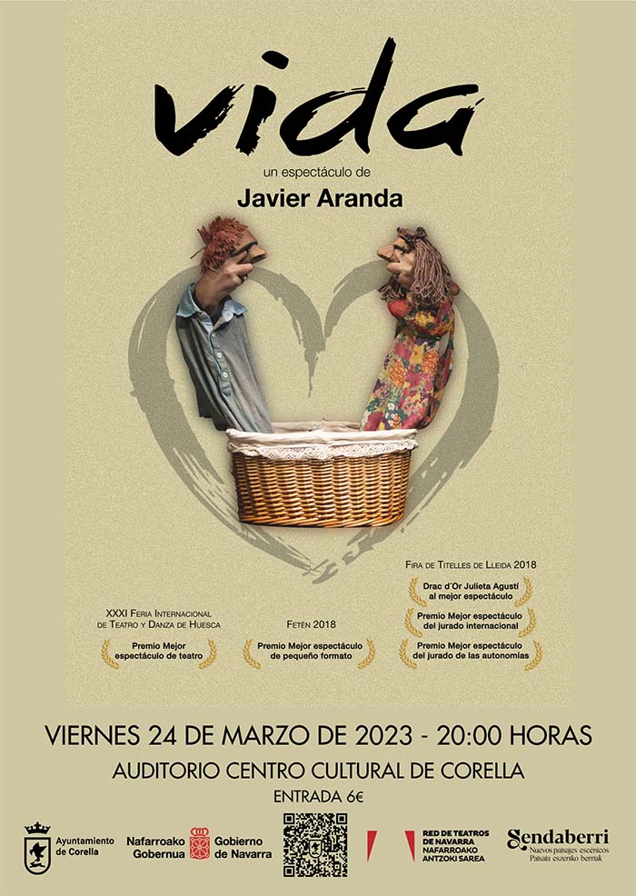 Vida. teatro de títeres para adultos a cargo de Javier Aranda