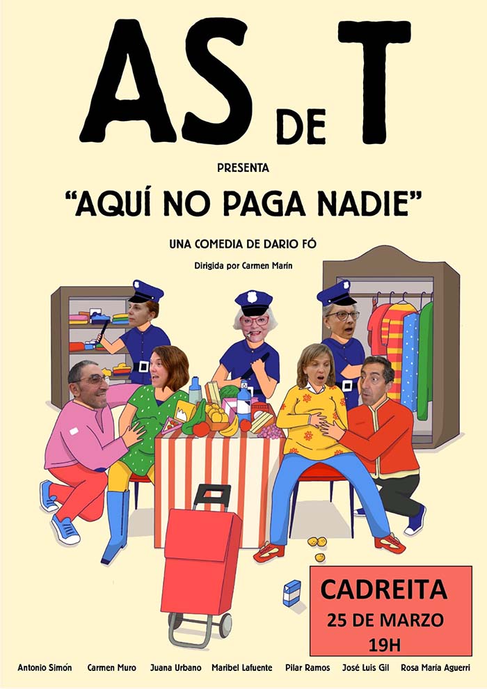 ASdeT cartel aquí no paga nadie