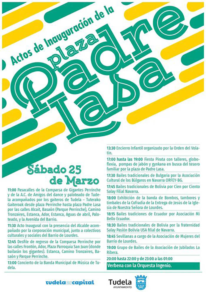 programa actos plaza padre lasa
