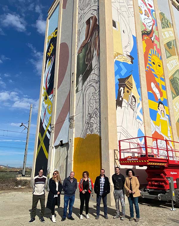 Mural de el Silo en Villafranca