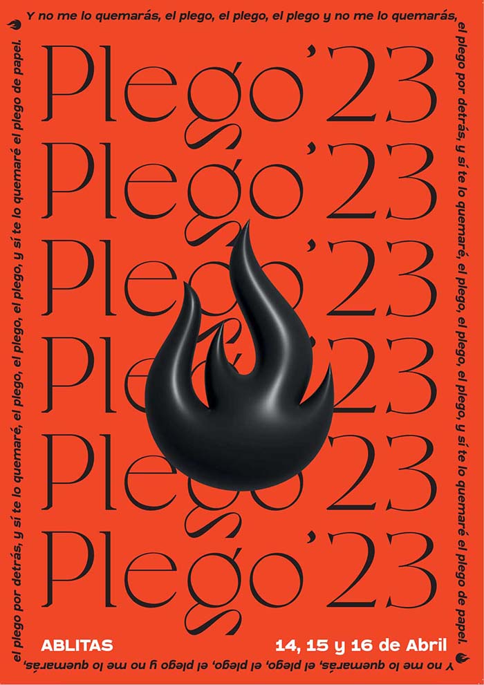 Cartel programa El Plego 2023 Ablitas