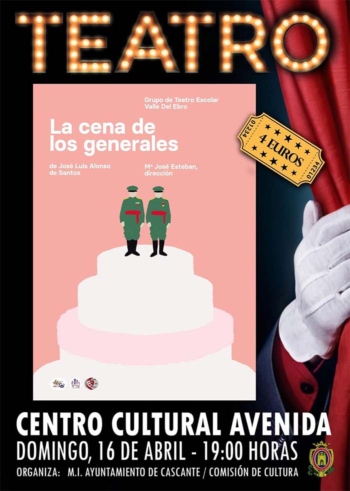 Teatro en Cascante la cena de los generales