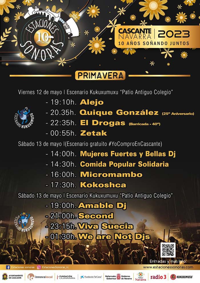 Cartel Estaciones Sonoras de Primavera 2023