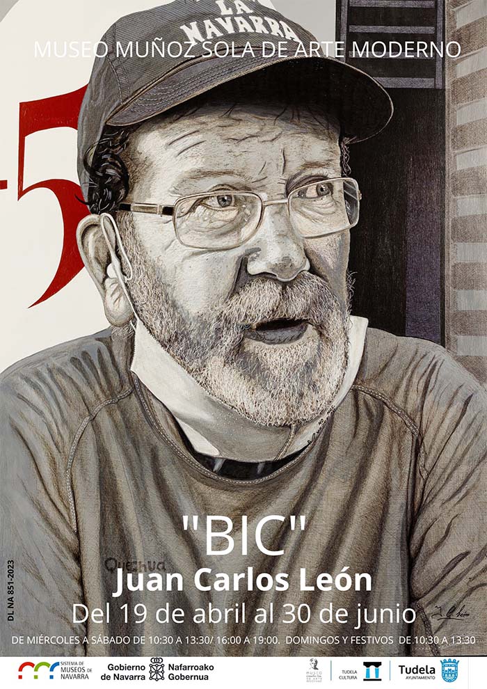 Exposición BIC de Juan Carlos León en el Museo Muñoz Sola de Tudela