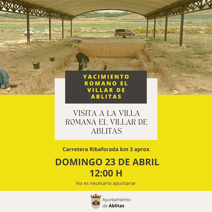 Cartel Visita a la villa romana de ablitas
