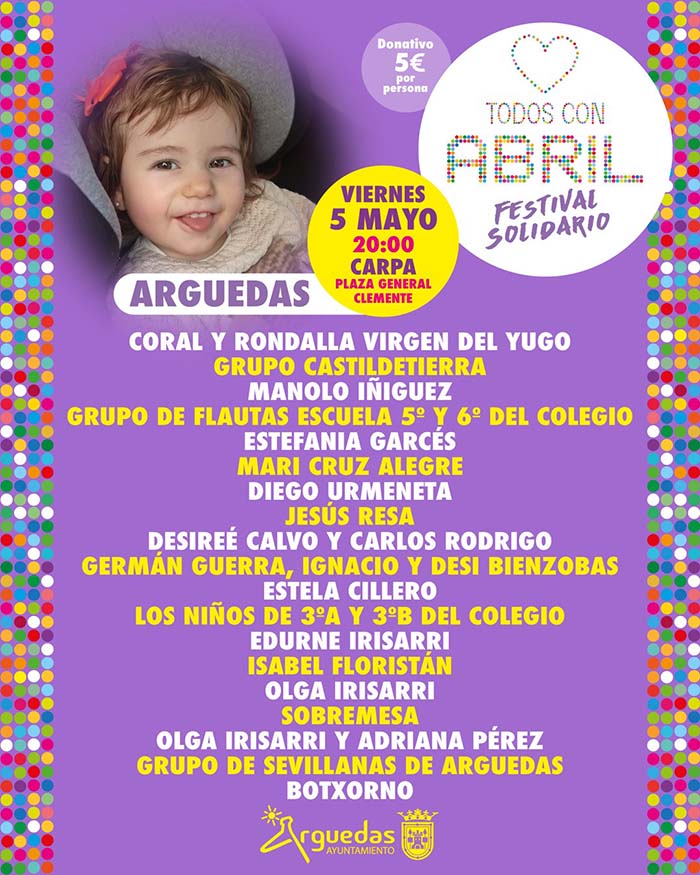 Festival solidario con Abril en Arguedas