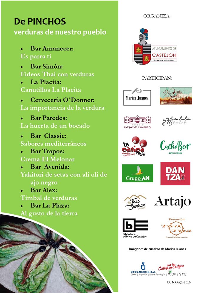 Bares Fiesta de la verdura en castejón 2023