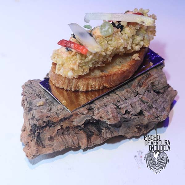 2° premio Verónica Montespier con su Pincho de verduras GUBIA.