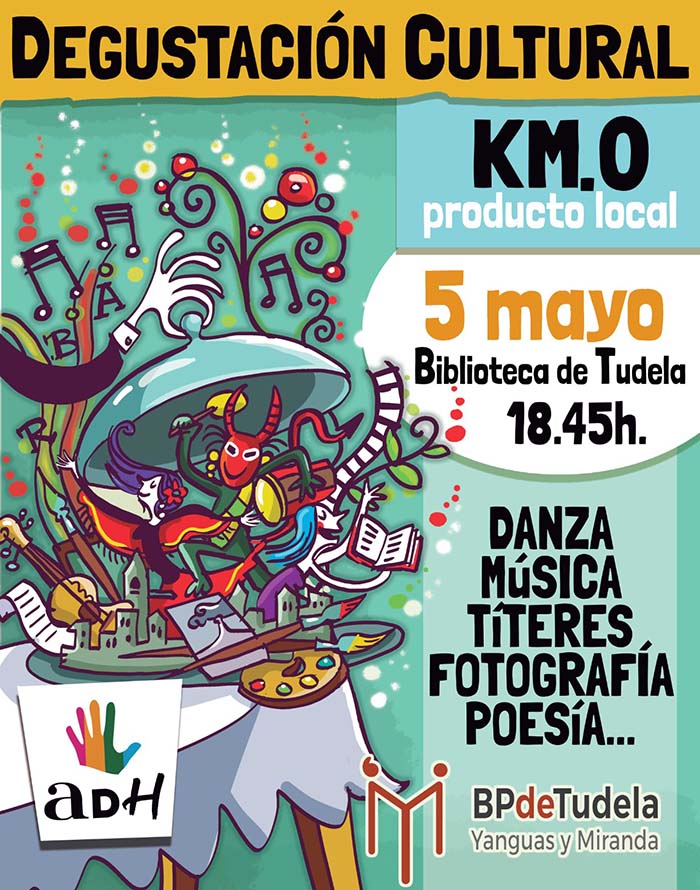 Cartel degustación cultural Km0 Alegría de la huerta