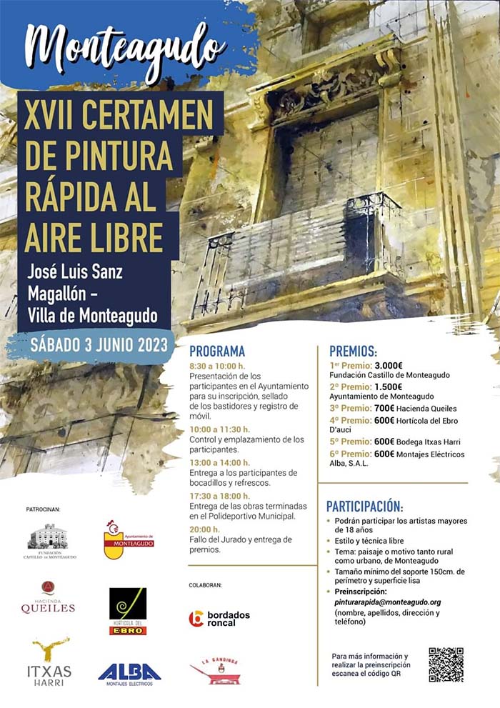 CERTAMEN DE PINTURA RÁPIDA AL AIRE LIBRE Monteagudo