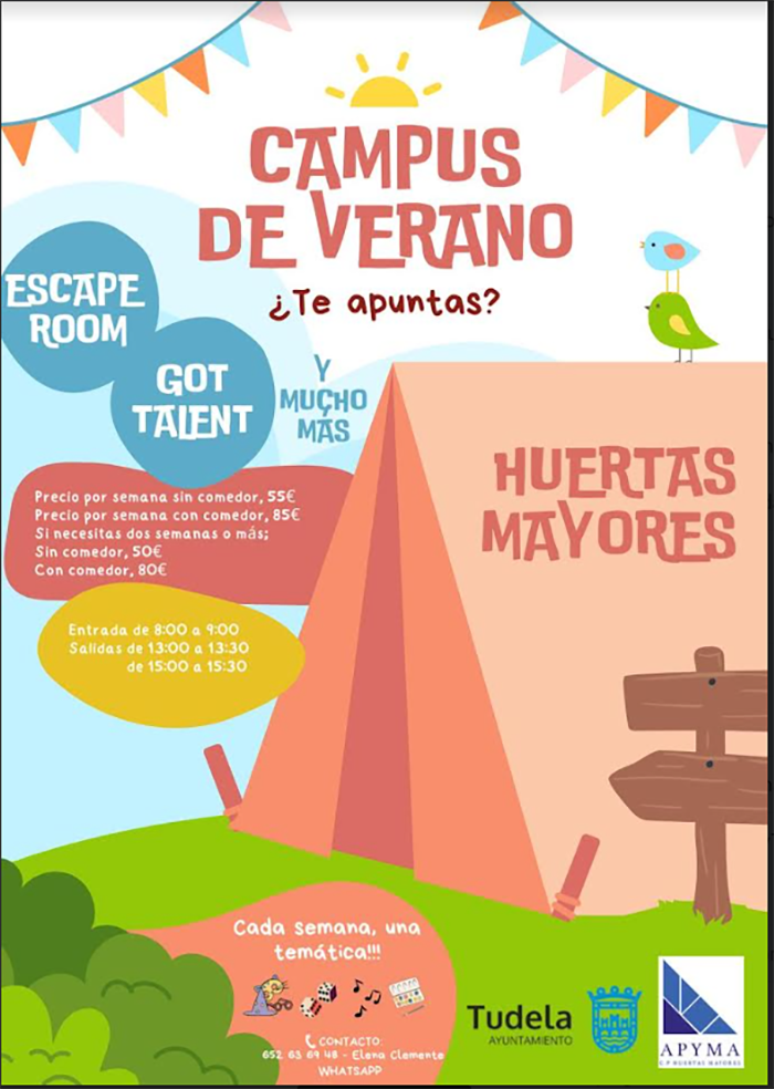 Cartel campus Huertas Mayores