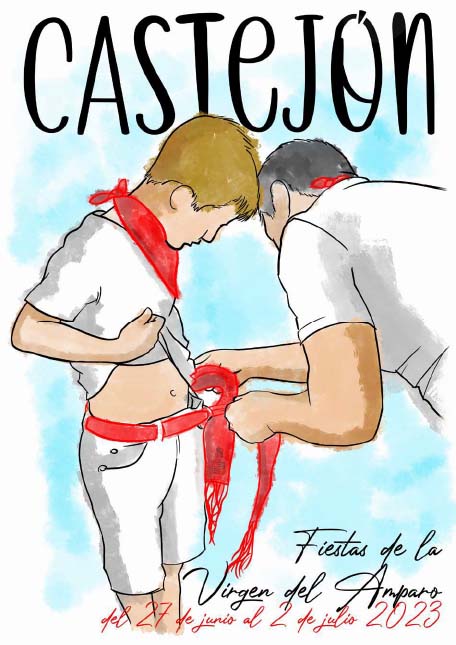 Cartel de fiestas de castejón 2023