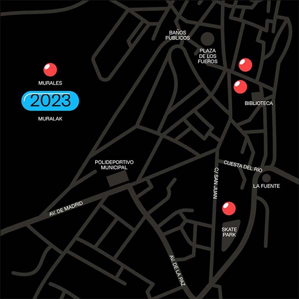 mapa murales azadafest 2023