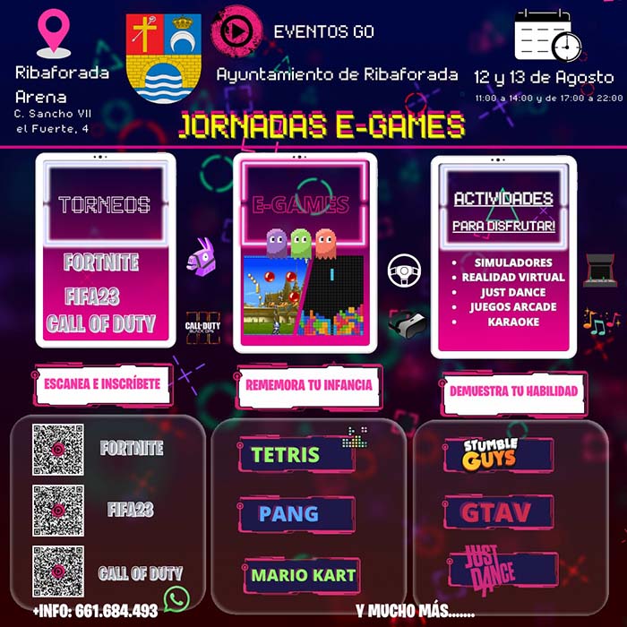 Caretl Jornadas de E-GAMES Ribaforada