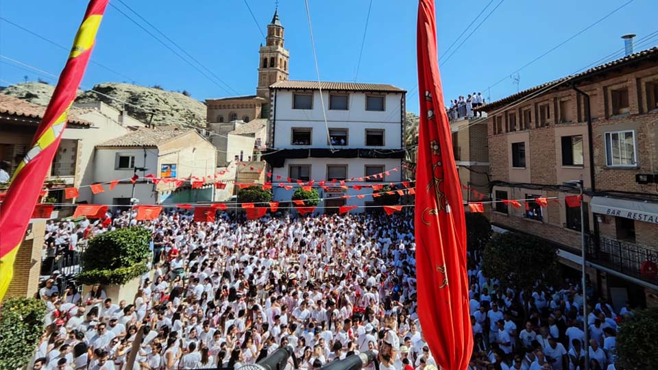 Cohete de San Esteban en Arguedas 2023