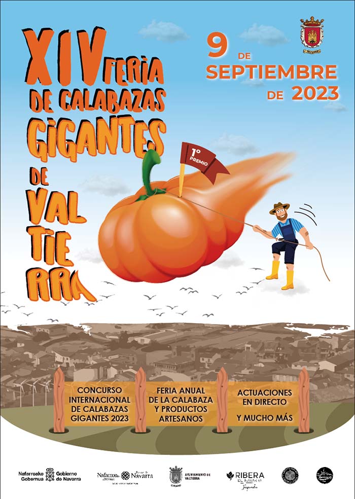 Cartel Feria de la calabaza de valtierra 2023