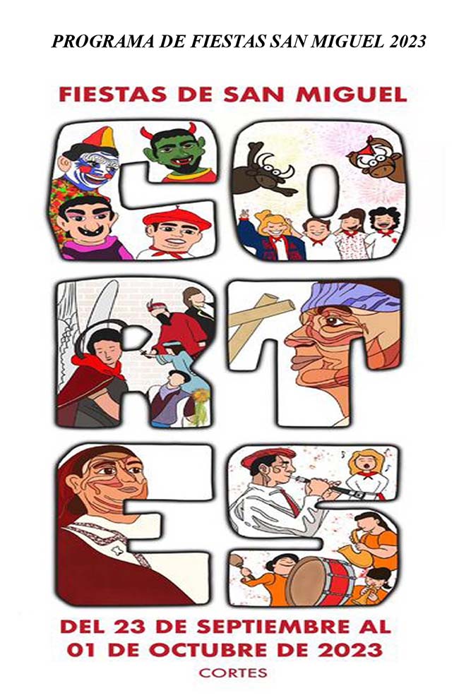 Portada del programa de Cortes 2023