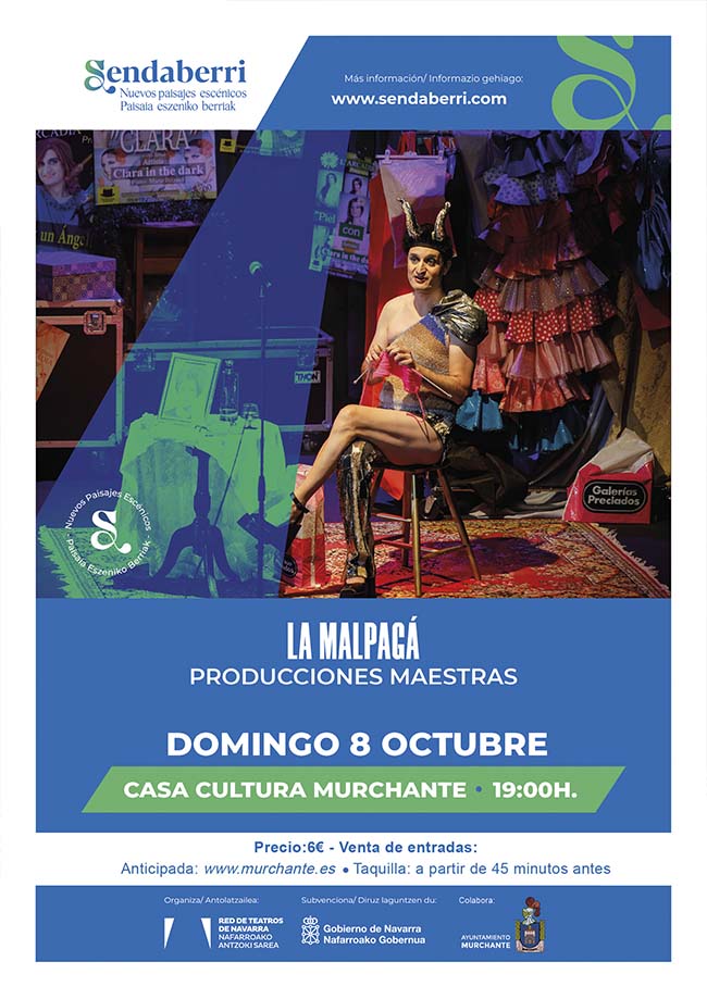 Cartel teatro La Malpagá en Murchante