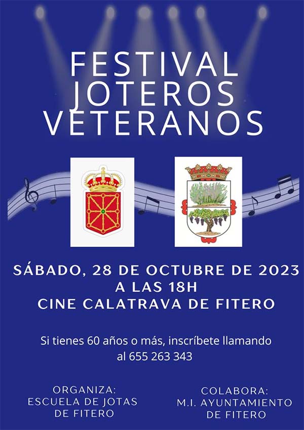 Cartel Festival Joteros Veteranos de Fitero 2023