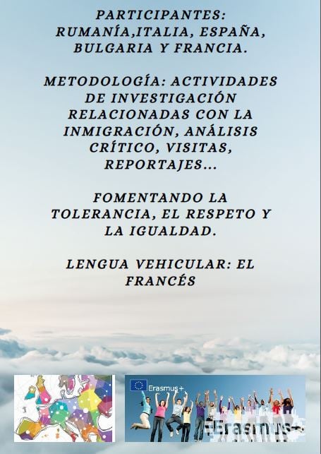 proyecto Erasmus + Inmigration et liberté