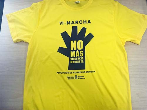 Camiseta de la Marcha contra la violencia de género en Cadreita 2023