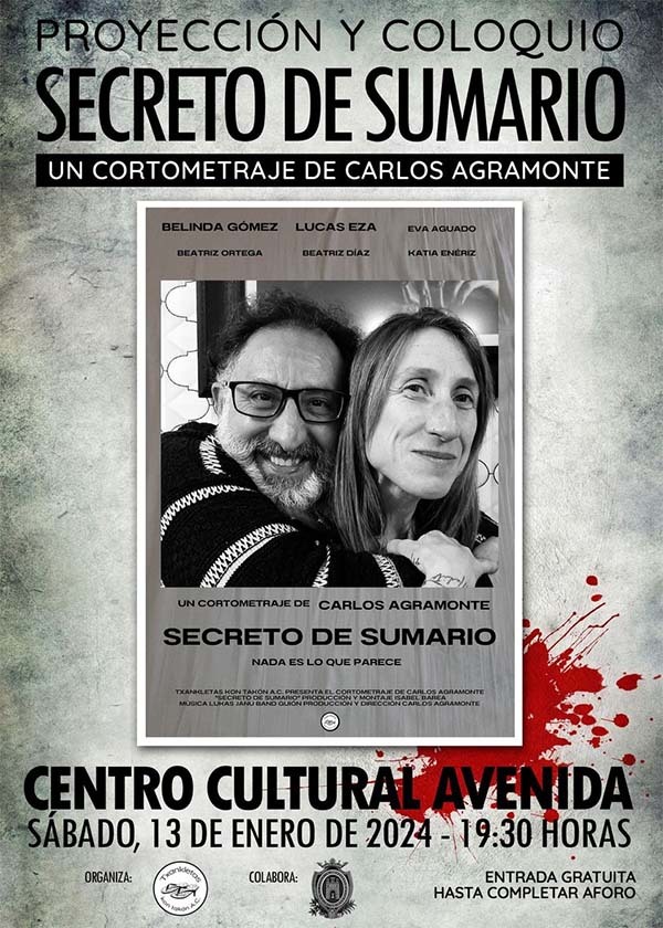 Cortometraje Secreto de Sumario. Proyección y coloquio en Cascante