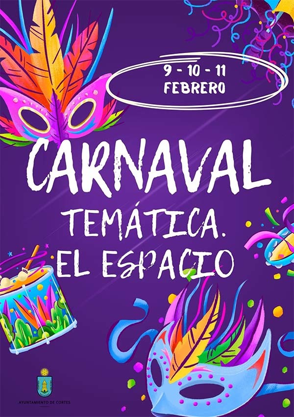 Cartel carnaval en cortes 2024