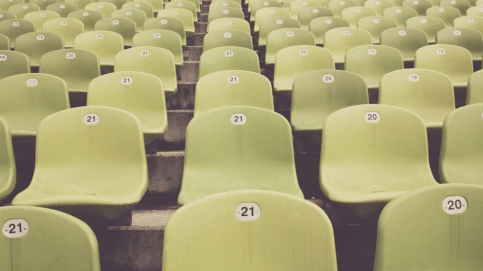 Graderío cancha de fútbol