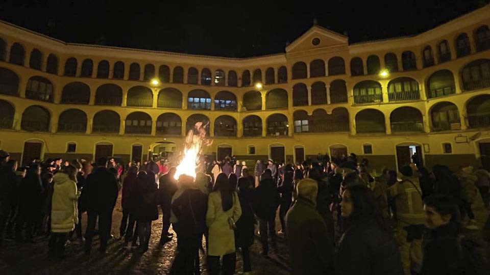Hoguera de San Antón en Tarazona
