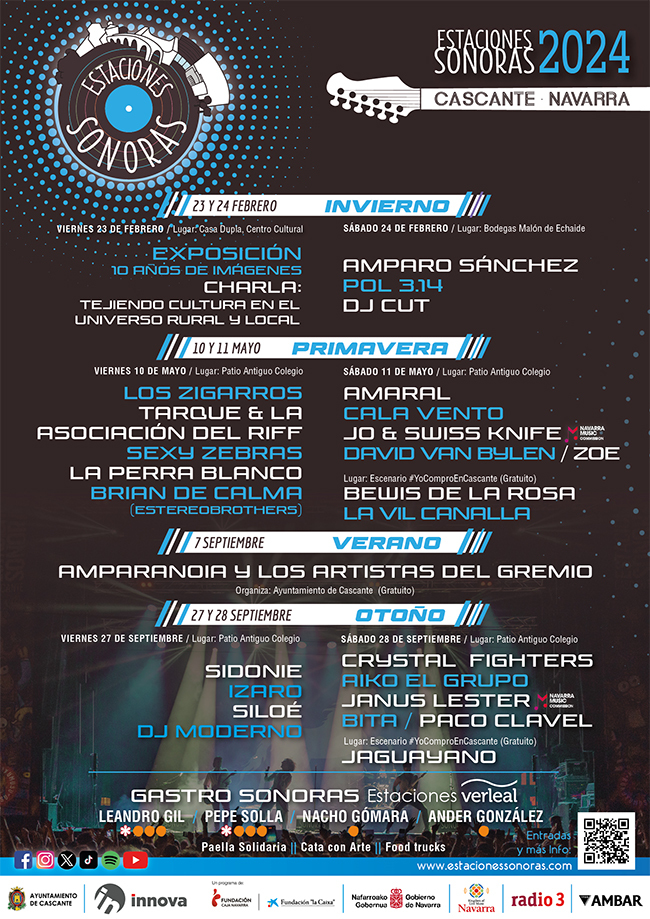 Cartel Estaciones Sonoras todo 2024