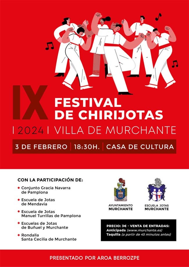 Cartel Festival chirijotas Murchante 2024