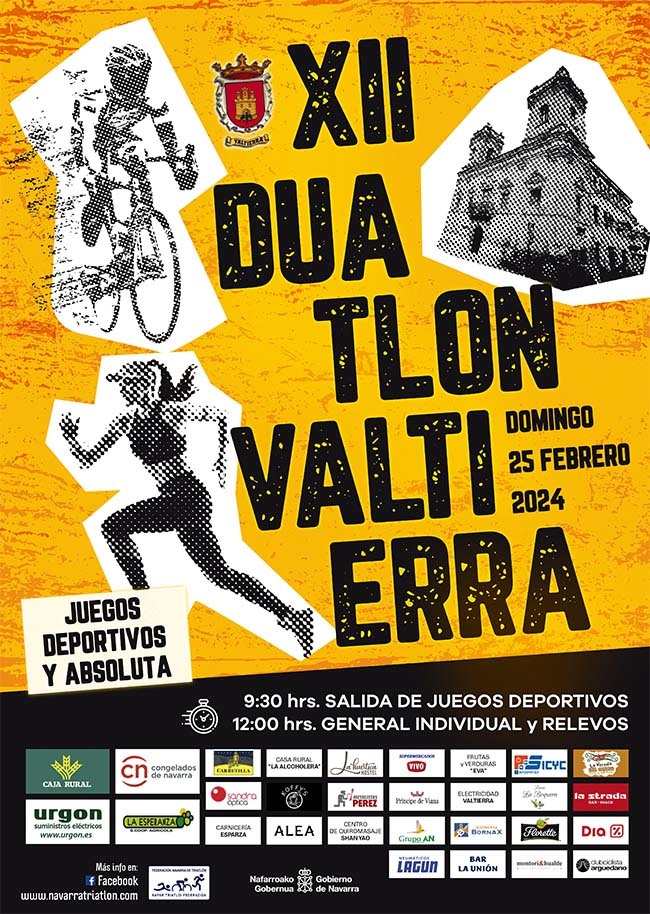 Cartel Duatlón Valtierra 2024