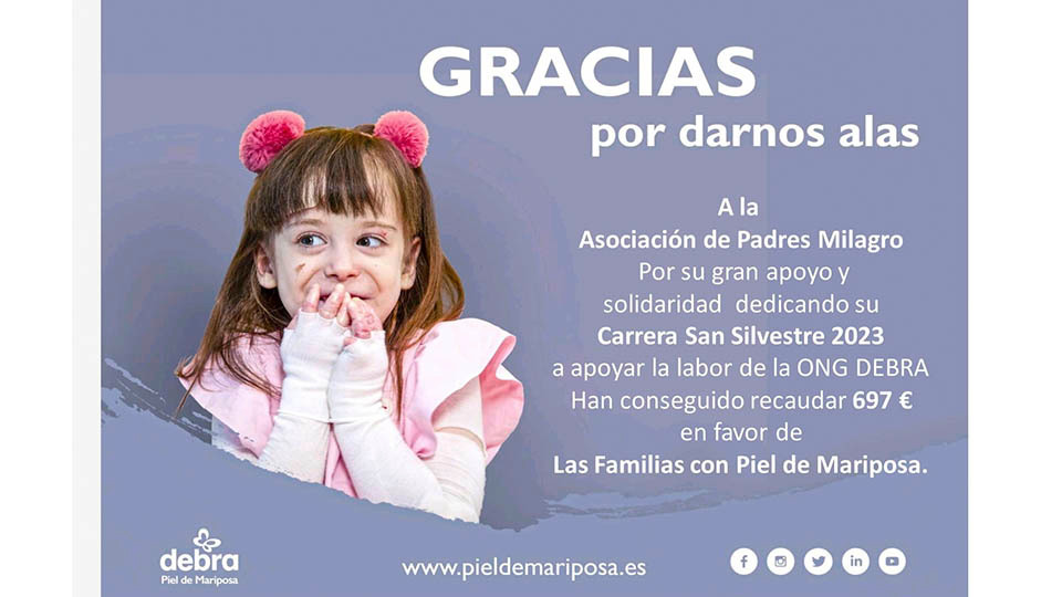 milagro asociacion piel de mariposa