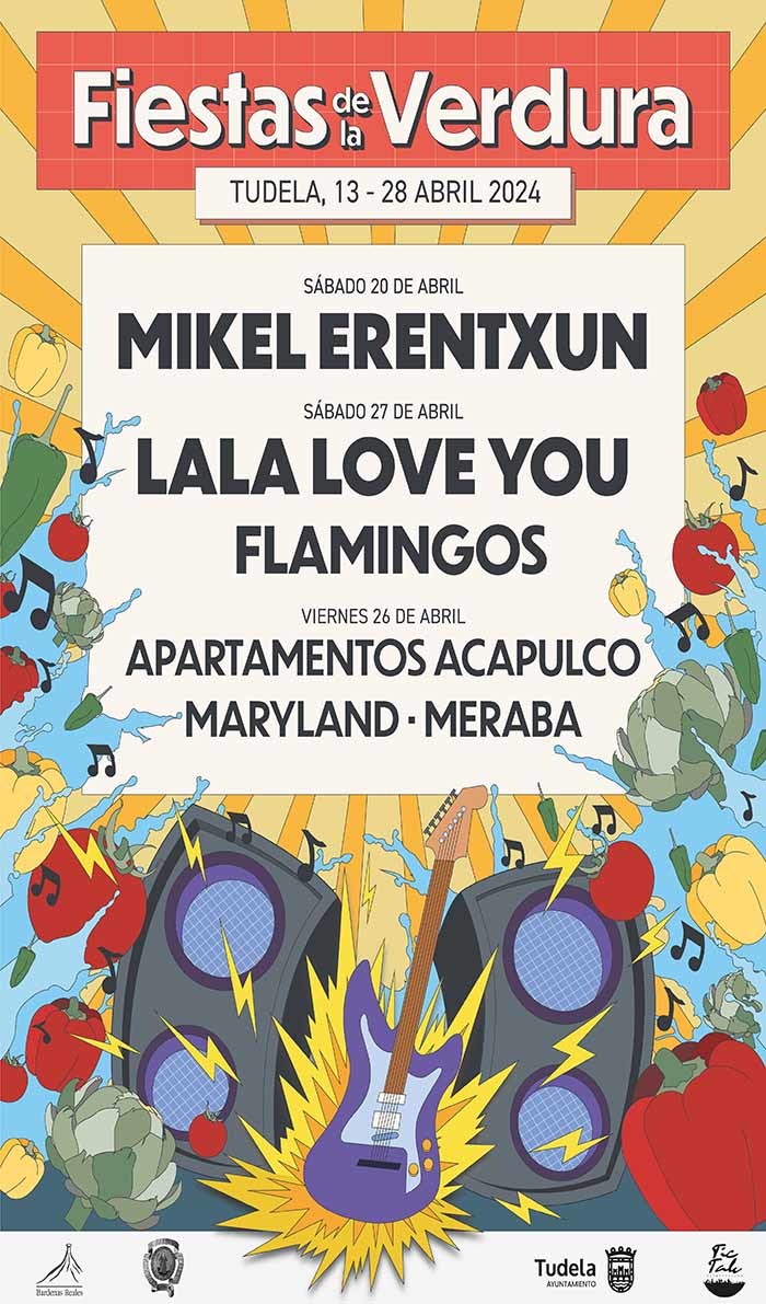 cartel conciertos fiestas de la verdura 2024