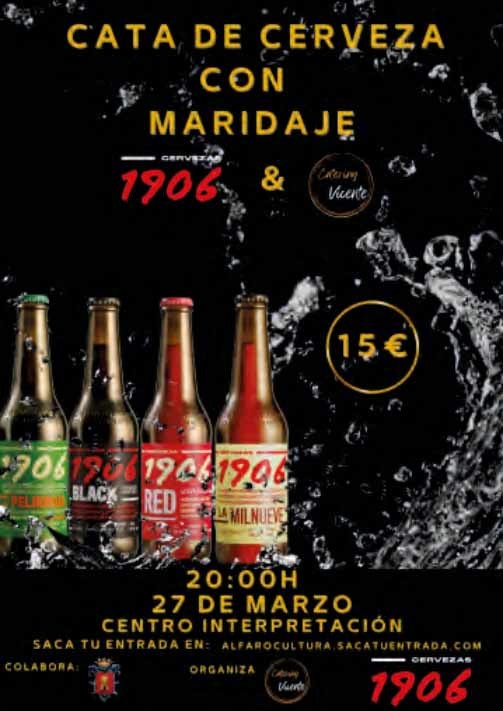 Cata cerveza maridaje en alfaro
