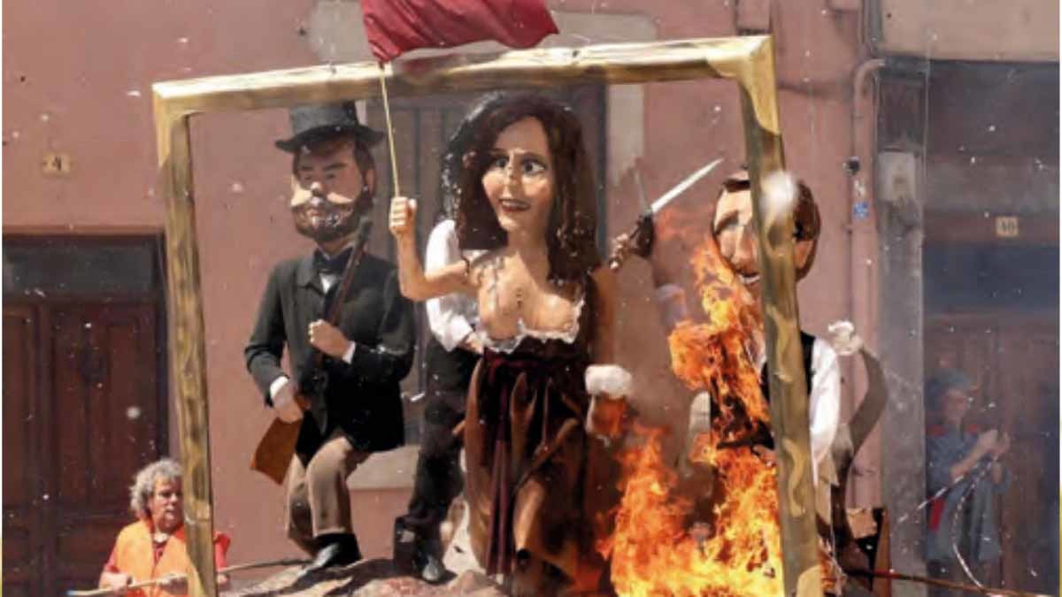 Quema del judas en alfaro