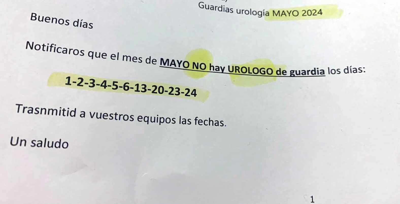 mensaje trabajadores hospital de tudela