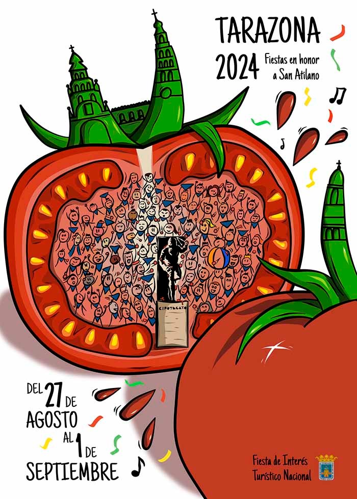 Cartel de las Fiestas de Tarazona 2024