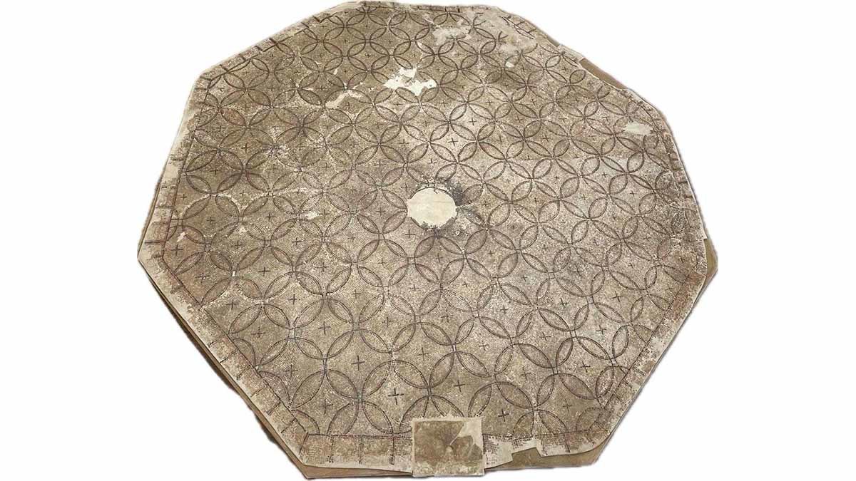 El mosaico El Villar de Ablitas se expone en la Casa de Cultura2