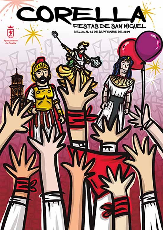 Cartel Fiestas de San Miguel en Corella 2024