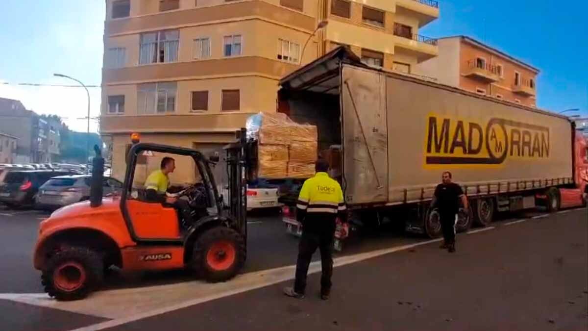 recogida suministros tudela dana