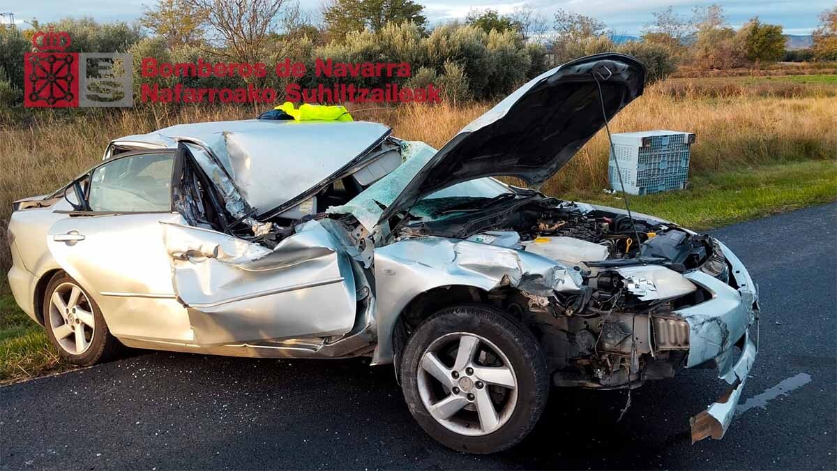 accidente turismo tractor cintruénigo2