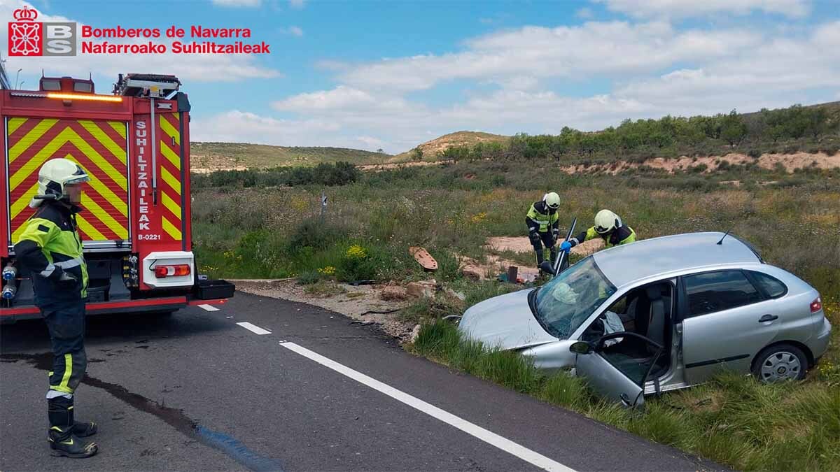 salida de vía turismo cintruénigo2