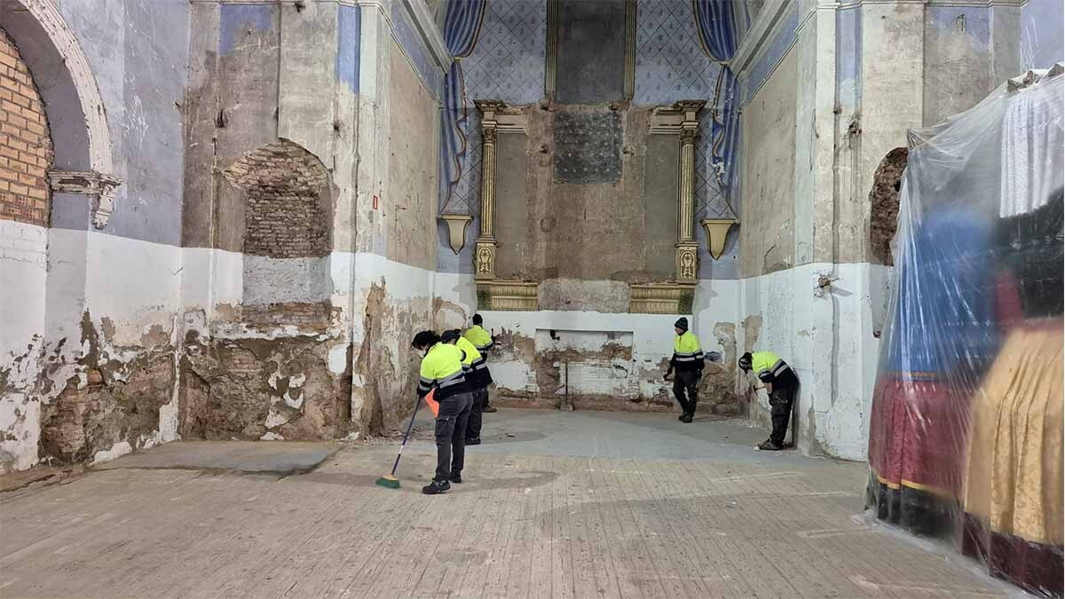 trabajadores del Empleo Soical Protegido restauran el edificio del Seminario de Tudela3
