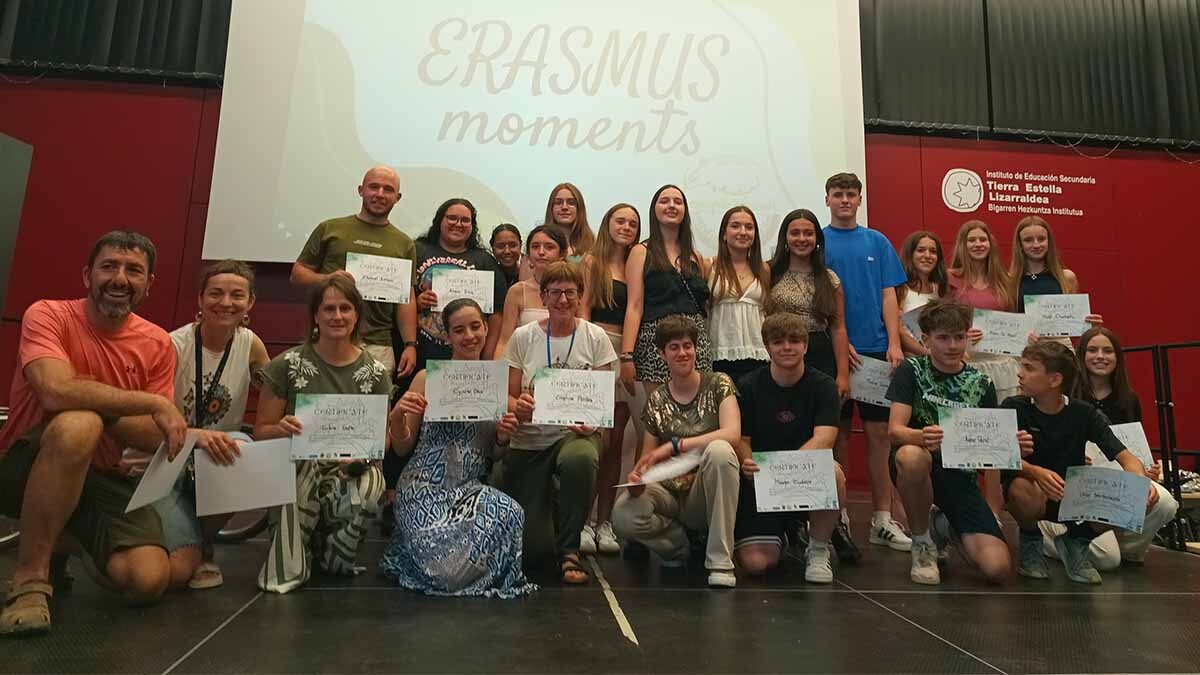  IES Alhama y Biciclistas de Corella cierran su Erasmus en Estella (1)