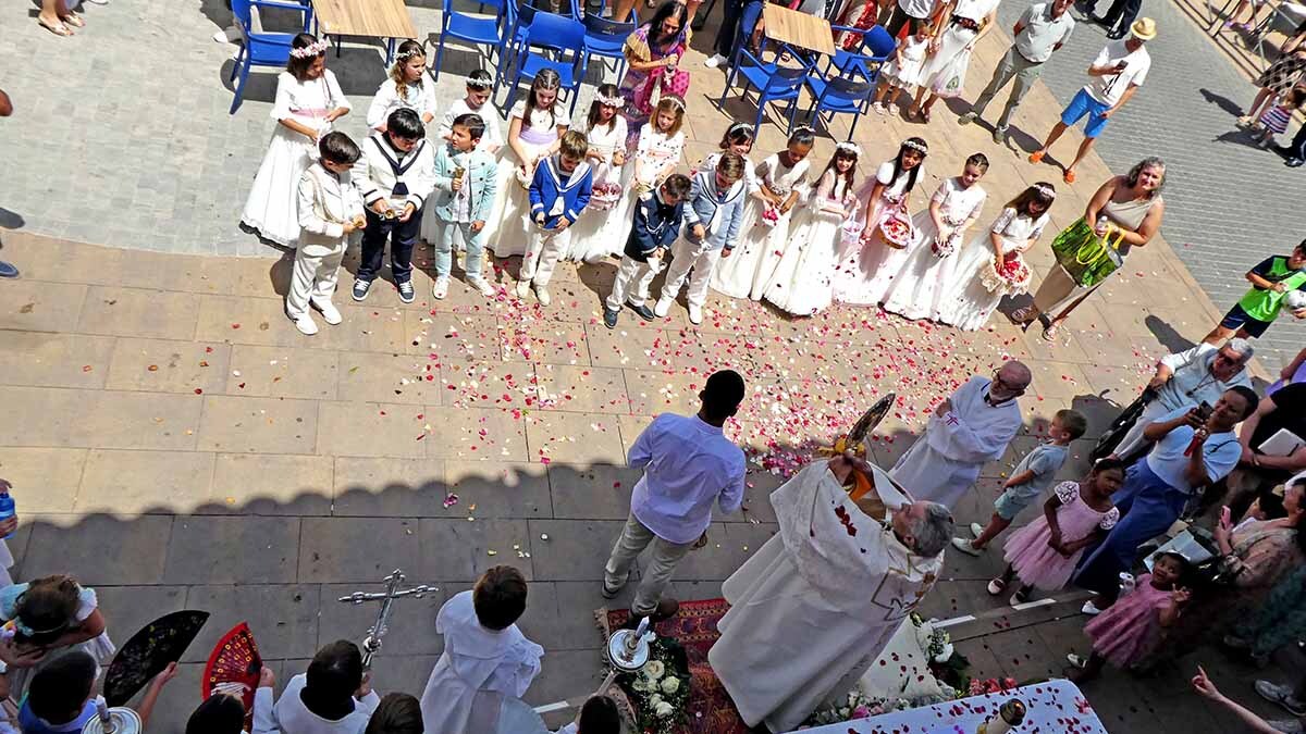 celebración del corpus christi en Murchante