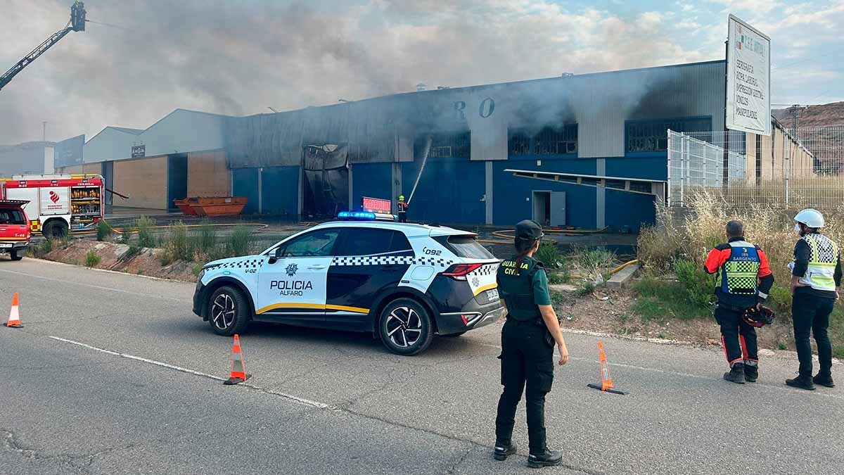 incendio empresa Sillalfaro en Alfaro2