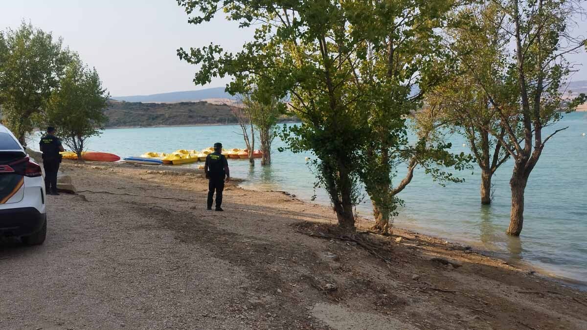 Guardia Civil en el Pantano de Alloz